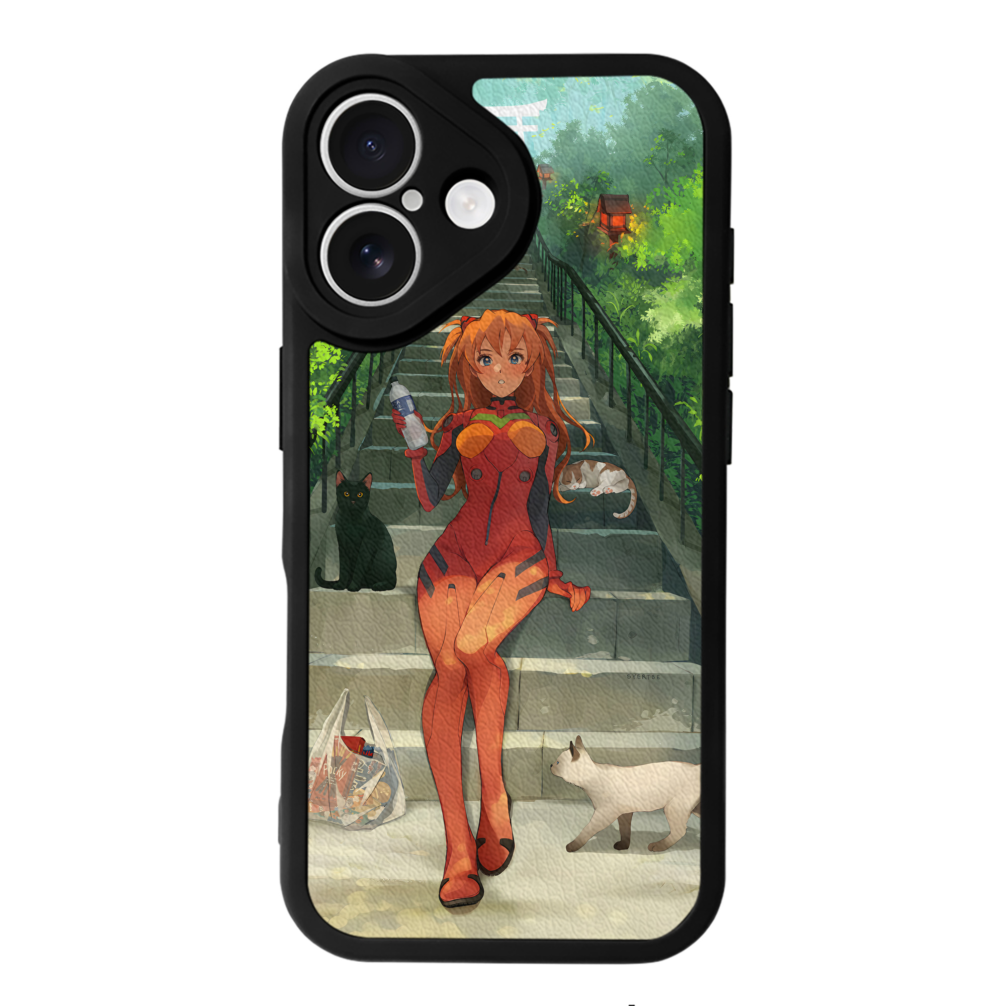 （画像用） EVA 新世紀エヴァンゲリオン 【iPhone 16シリーズ対応】シリコンスマホケース（レザー調） 材質：シリコン